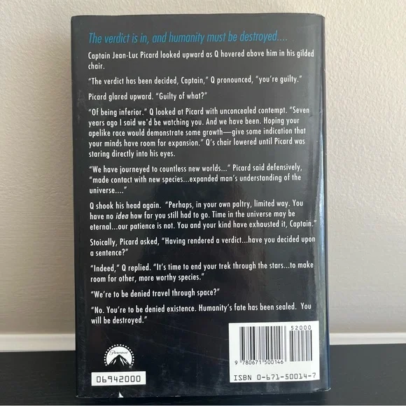 Star Trek Next Generation All Good Things Friedman First Edition 1994 - Picture 3 of 12